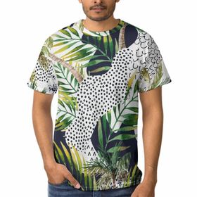 AILLOSA YH-99 3D Baskılı Desenli Kısa Kollu Erkek T-shirt