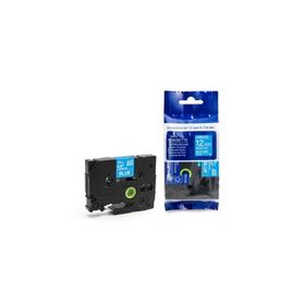 AIMO Krt-Muadil AZE-135 TZE-135 Şeffaf Üzerine Beyaz Lamina 12 mm 8 m Şerit Etiket