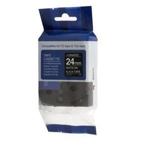 AIMO Krt-Muadil AZE-355 24 Mm 8 Metre Siyah Üzerine Beyaz Lamina Şerit