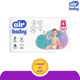 Air Baby No:4 Maxi 60 Adet Bebek Bezi