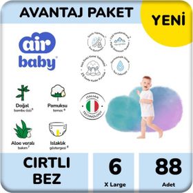 Air Baby No:6 XLarge 88 Adet Bebek Bezi