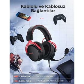 Air II Siyah Surround Oyuncu Kulaklık