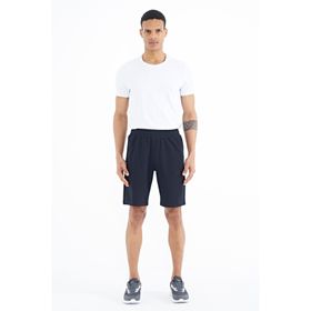 Air Jones 81239 Lacivert Fermuar Cepli Bağcıklı Standart Kalıp Erkek Şort
