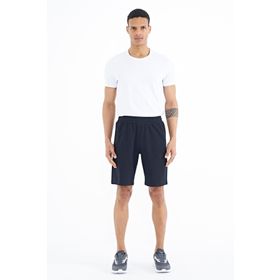 Air Jones 81239 Lacivert Fermuar Cepli Bağcıklı Standart Kalıp Erkek Şort