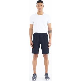 Air Jones 81239 Lacivert Fermuar Cepli Bağcıklı Standart Kalıp Erkek Şort