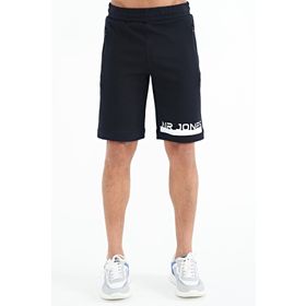 Air Jones 81241 Lacivert Baskı Detaylı Bağcıklı Standart Kalıp Erkek Şort