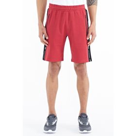 Air Jones 81244 Kırmızı Yan Baskılı Fermuar Cepli Bağcıklı Standart Kalıp Erkek Şort