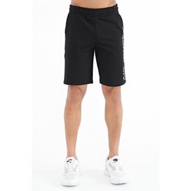 Air Jones 81245 Siyah Yan Baskılı Bağcıklı Standart Kalıp Erkek Şort