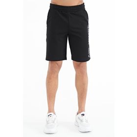 Air Jones 81245 Siyah Yan Baskılı Bağcıklı Standart Kalıp Erkek Şort