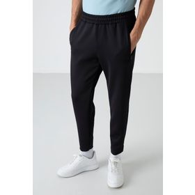 Air Jones 84952 Siyah Bağcıklı Fermuar Cepli Jogger Erkek Eşofman