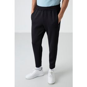 Air Jones 84952 Siyah Bağcıklı Fermuar Cepli Jogger Erkek Eşofman