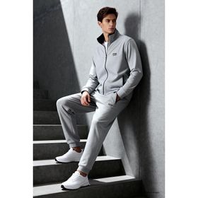 Air Jones 85198 Melanj Dik Yaka Fermuarlı Jogger Rahat Form Erkek Eşofman Takım