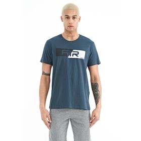 Air Jones 88205 Orman Yeşili Baskı Detaylı O Yaka Standart Kalıp Erkek T-shirt