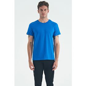 Air Jones 88245 Saks O Yaka Standart Kalıp Basic Erkek T-shirt