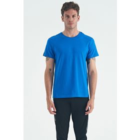 Air Jones 88245 Saks O Yaka Standart Kalıp Basic Erkek T-shirt