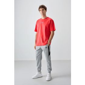 Air Jones 88354 Fiesta Kalın Yumuşak Dokulu Oversize Fit Baskılı Erkek T-Shirt