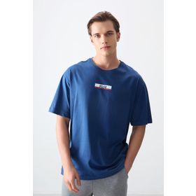 Air Jones 88359 Parlament Kalın Yumuşak Dokulu Oversize Fit Baskılı Erkek T-Shirt