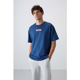 Air Jones 88359 Parlament Kalın Yumuşak Dokulu Oversize Fit Baskılı Erkek T-Shirt