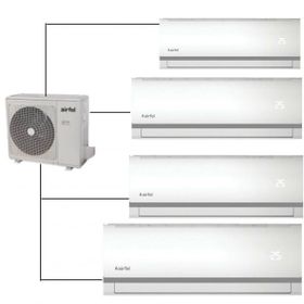 Airfel 5LMX125N 42000 BTU Dış Ünite 4 İç Ünite 9+12+12+18 Duvar Tipi Multi Klima