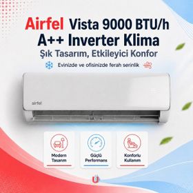 Airfel Vista LTXP25A 9000 BTU Inverter Duvar Tipi Klima