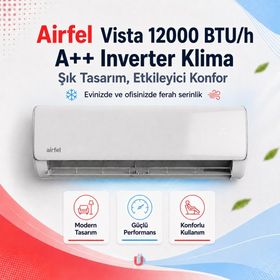 Airfel Vista LTXP35A 12000 BTU Inverter Duvar Tipi Klima