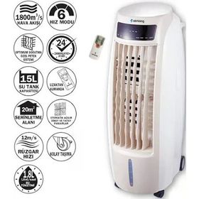 Airking Climax A 1315 Beyaz Portatif Hava Soğutucu
