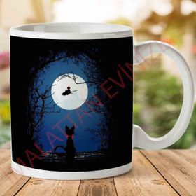 Airmail Kikis Delivery Service Moon Silhouette Baskılı Kupa
