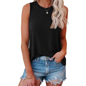 AirMood Cami Tank Tops Siyah Kadın Kolsuz T-shirt