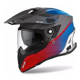 Aıroh Commander Progress Mavi Kırmızı Kask