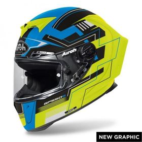 Aıroh GP550 S Challenge Mavi Sarı Matt Kask