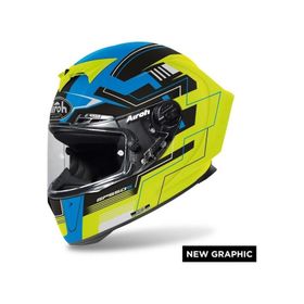 Aıroh GP550 S Challenge Mavi Sarı Matt Kask