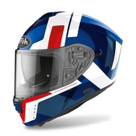 Aıroh Spark Shogun Mavi Kırmızı Gloss Kask