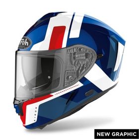 Aıroh Spark Shogun Mavi Kırmızı Gloss Kask