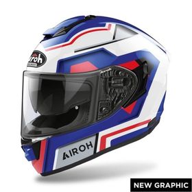 Aıroh ST.501 Square Mavi Kırmızı Gloss Kask
