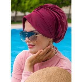 Aişe Tesettür Bordo Deniz Bonesi