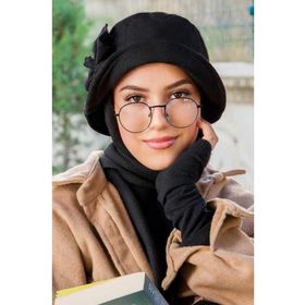Aişe Tesettür Siyah Vintage Şapka