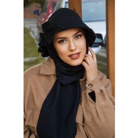 Aişe Tesettür Siyah Vintage Şapka