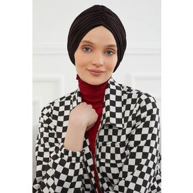 Aisha's Design B-1 Siyah Büzgülü Penye Bone
