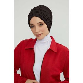 Aisha's Design B-13 Siyah Pileli Penye Bone