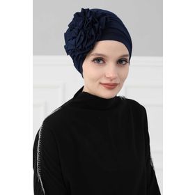 Aisha's Design B-21 Lacivert Güllü Penye Bone