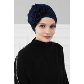 Aisha's Design B-21 Lacivert Güllü Penye Bone