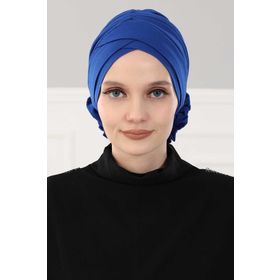 Aisha's Design B-26 Saks Mavisi Çapraz Güllü Bone