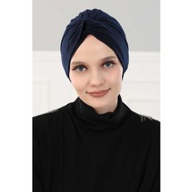 Aisha's Design B-4 Lacivert Mihrace Penye Bone