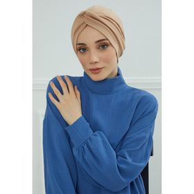 Aisha's Design B-4 Sütlü Kahve Mihrace Penye Bone