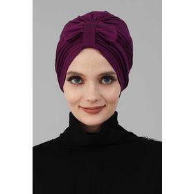 Aisha's Design B-7 Önden Fiyonklu Bone,Kırmızı,