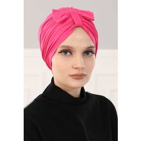 Aisha's Design B-7 Önden Fiyonklu Bone,Kırmızı,