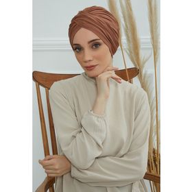 Aisha's Design B-9 Koyu Kahverengi Tesettür Bone