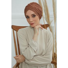 Aisha's Design B-9 Koyu Kahverengi Tesettür Bone