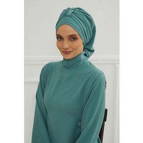 Aisha's Design HT-90 Mint Yeşili Aerobin Kumaş Hazır Türban