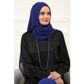 Aisha's Design PS-11 Kahverengi Klasik Tasarım Pratik Şifon Şal